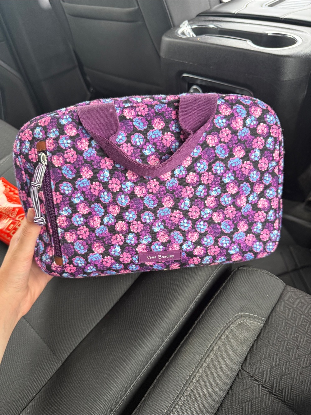 Vera Bradley purple floral desinger cosmetics bag 🩷🩷